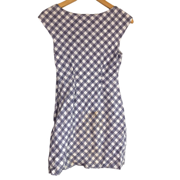 Saylor Hadleigh Gingham Blue White Mini Dress XS - Picture 9 of 15